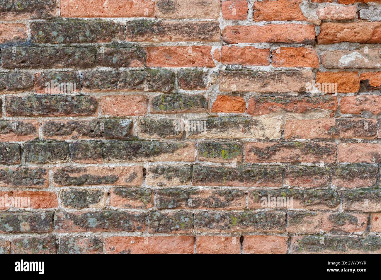 Vintage weathered orange brick hi-res stock photography and images - Alamy