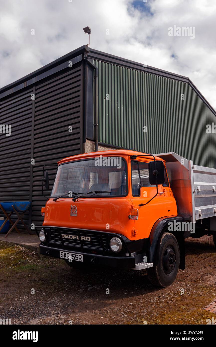 Bedford TK tipper at Brough. Cumbria Easter Rally 2024. Stock Photo