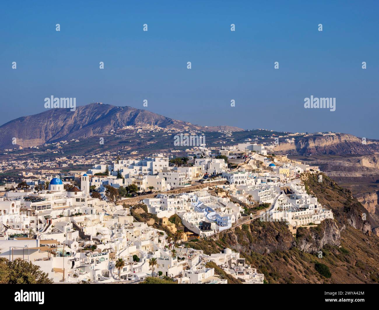 Cityscape of Fira, Santorini Thira Island, Cyclades, Greek Islands, Greece, Europe Copyright: KarolxKozlowski 1245-3503 Stock Photo