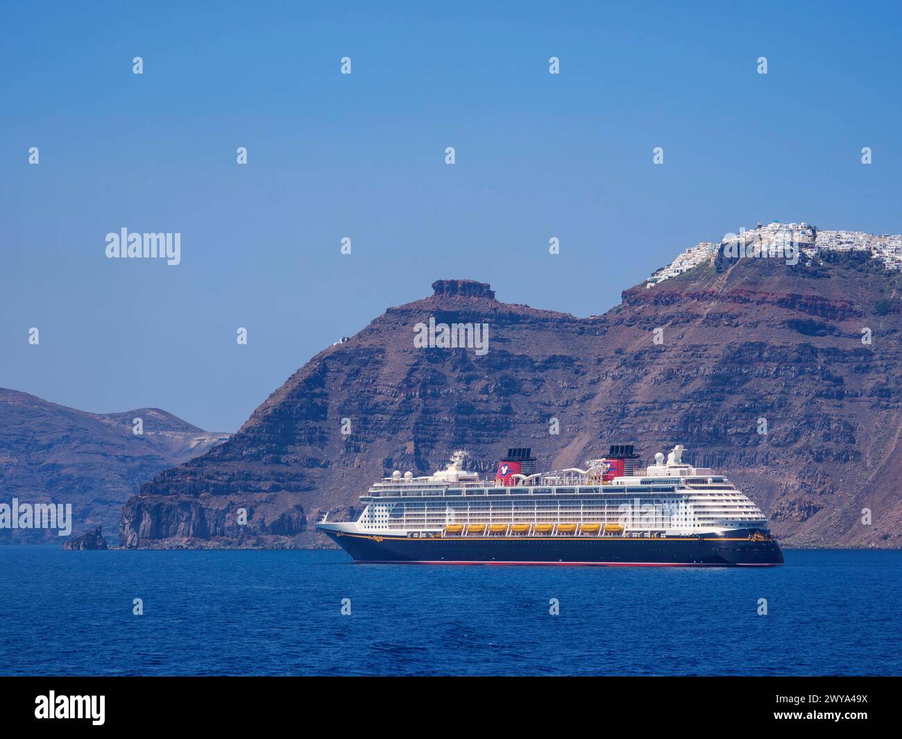Santorini Thira Island, Cyclades, Greek Islands, Greece, Europe Copyright: KarolxKozlowski 1245-3531 Stock Photo