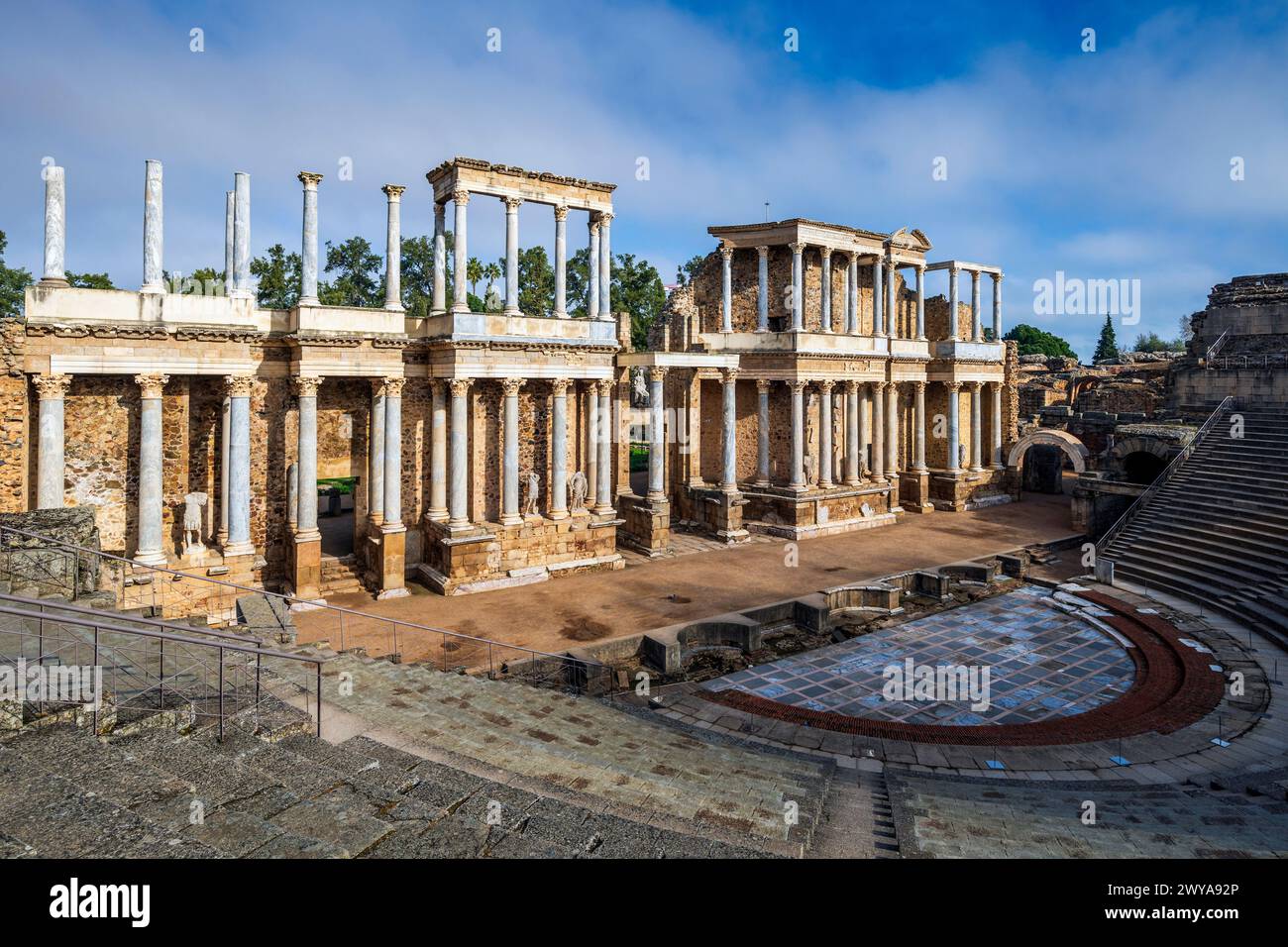 Roman Theatre, Merida, Extremadura, Spain Stock Photo