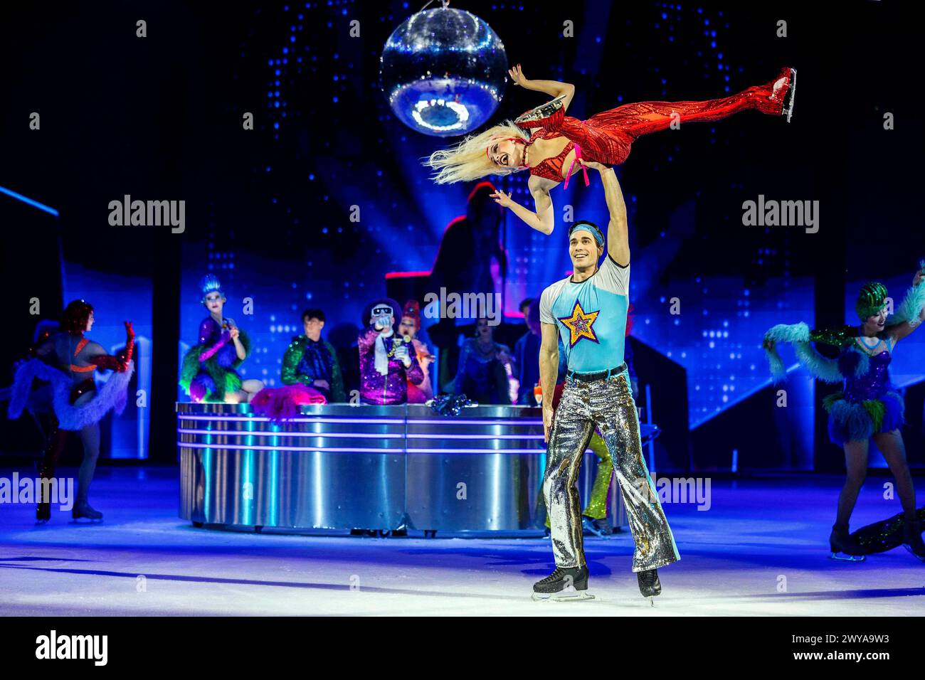  Holiday on Ice Show No Limits in der Messehalle. Erfurt, 04.04.2024 Illustration 