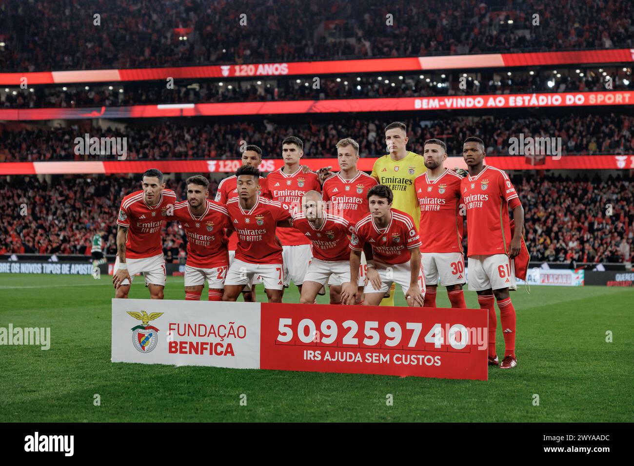Players of Benfica  during Taca de Portugal second semifinal game between SL Benfica and Sporting CP at Estadio Da Luz, Lisbon, Portugal. (Maciej Rogo Stock Photo