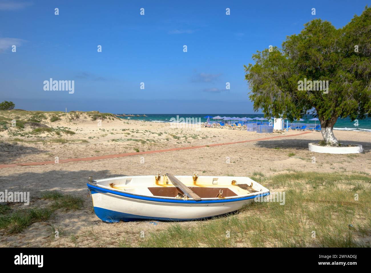 Marmari beach on the Greek island of Kos. Greece Stock Photo