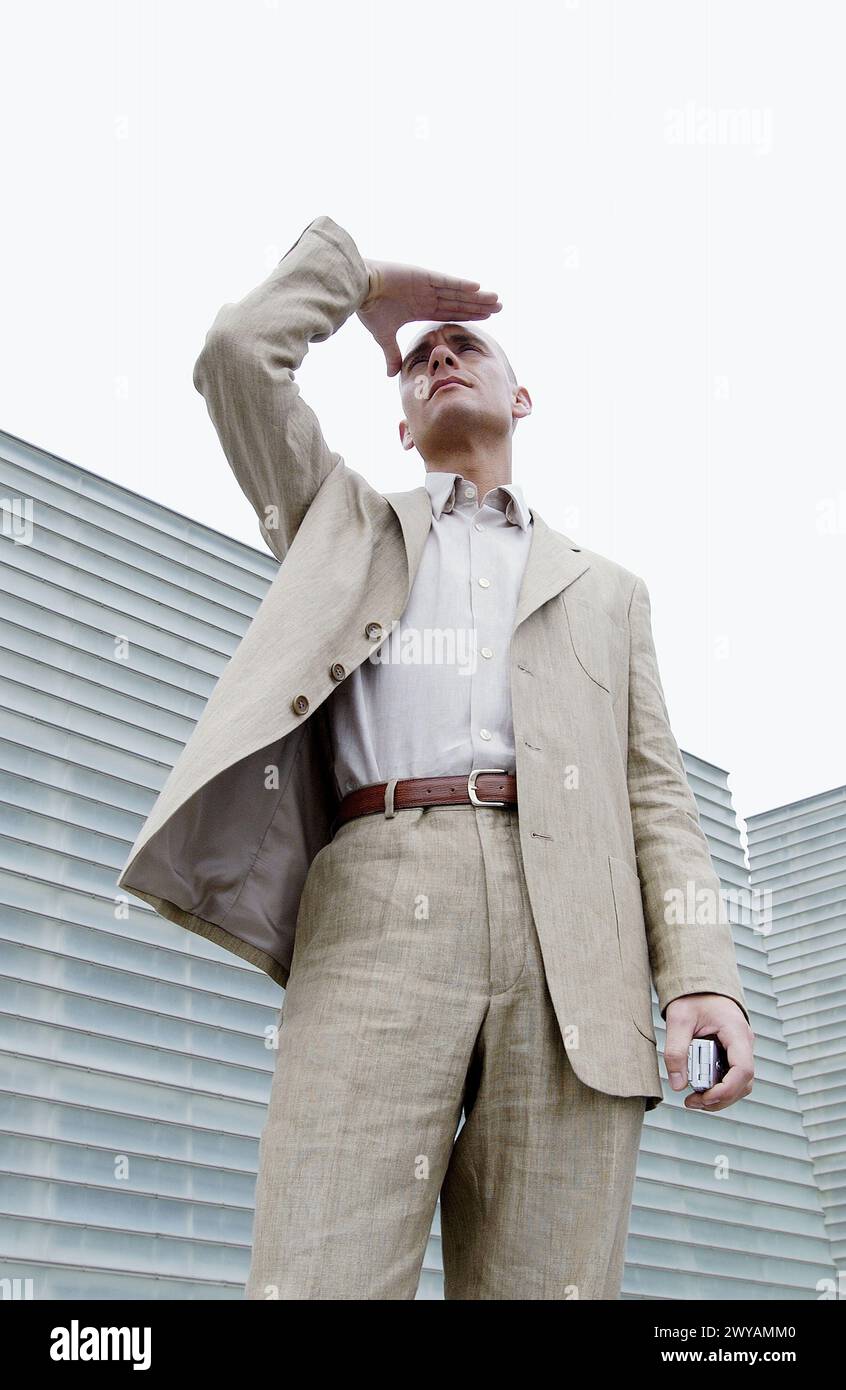 Man optimistic modern buildings hi-res stock photography and images - Alamy