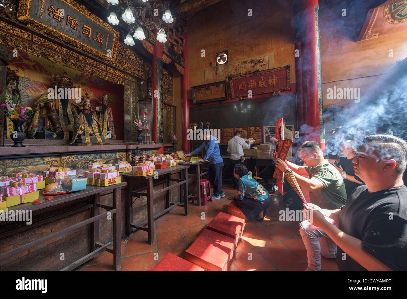 Holy smoke burning incense temple hi-res stock photography and images ...