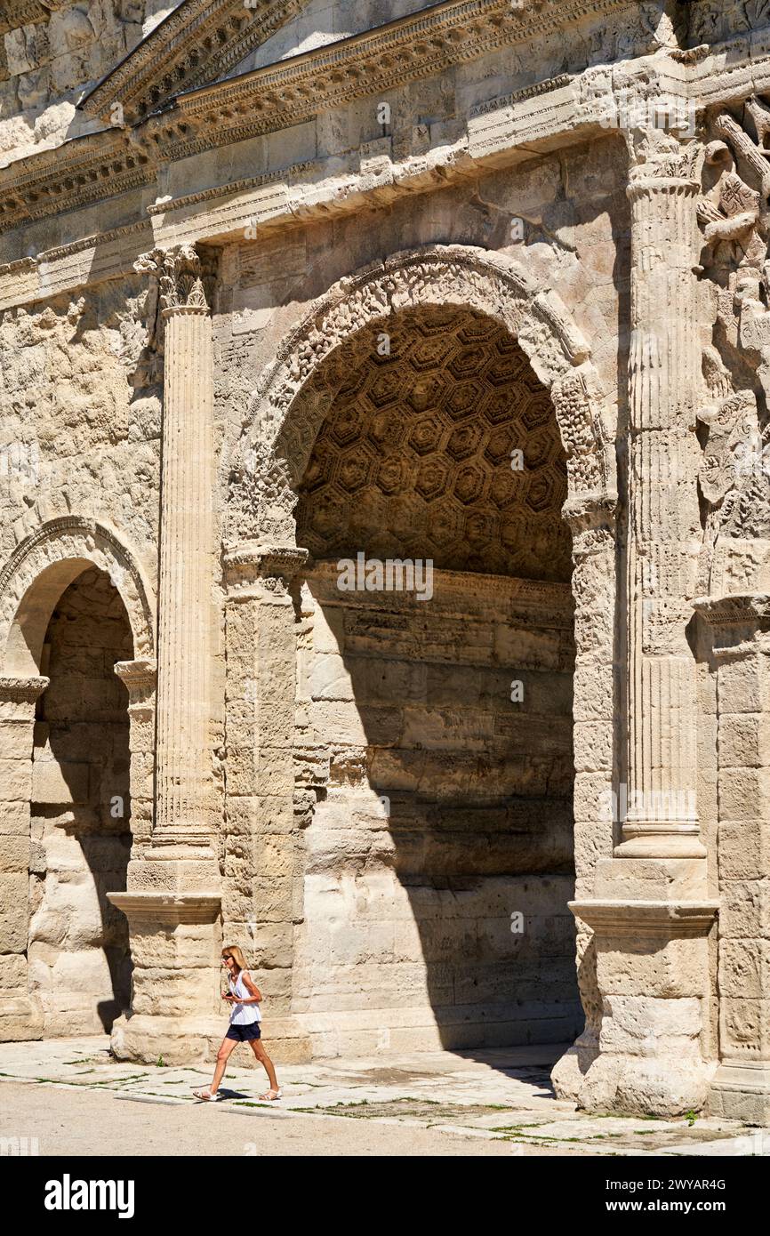 Arc de Triomphe, Orange, Vaucluse, Provence-Alpes-Côte dAzur, France, Europe. Stock Photo