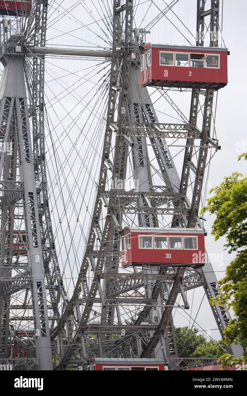 Riesenrad (giant ferris wheel), the Prater, Vienna. Austria Stock Photo ...