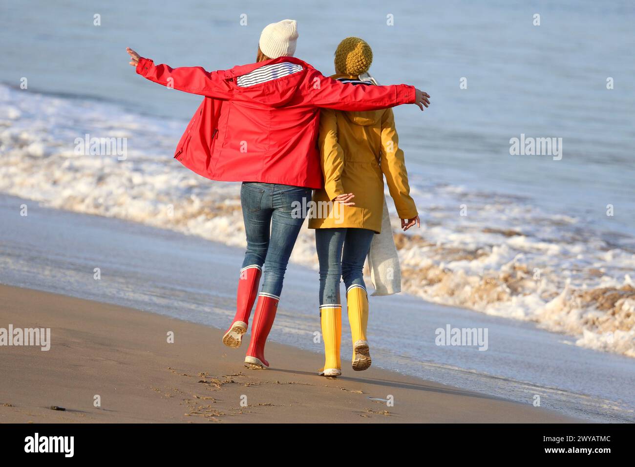 Lifestyles, Hendaya Beach. Stock Photo