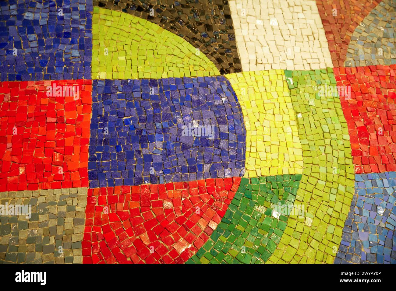 Mosaïque. 1954. Sonia Delaunay. Centre George Pompidou. Musee National d'Art Moderne. Paris. France. Stock Photo