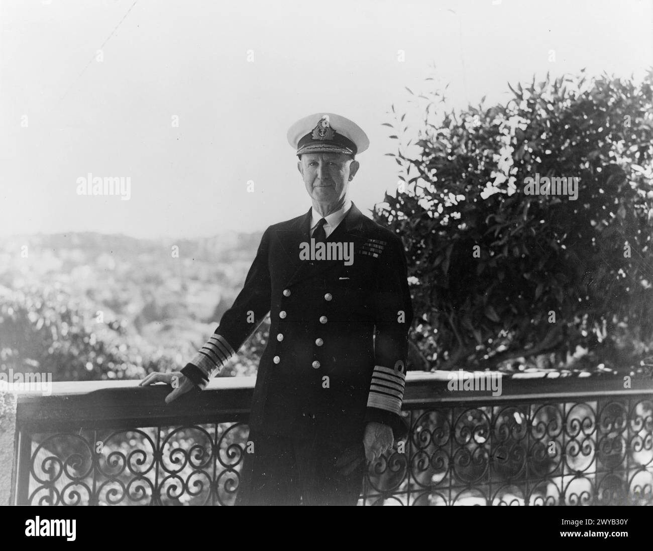 Admiral Sir Andrew Cunningham served as Commander-in-Chief of the