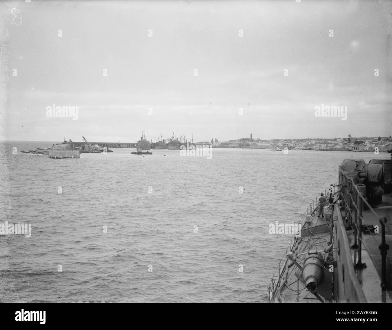 HMS HERMIONE ON ATLANTIC PATROL ACTING AS AN ESCORT FOR THE WEATHER ...