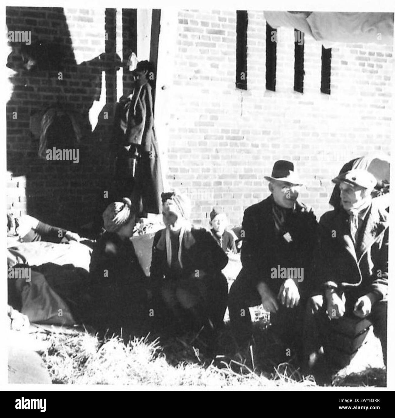 GERMAN CIVILIANS UNDER MILITARY GOVERNMENT - Original wartime caption