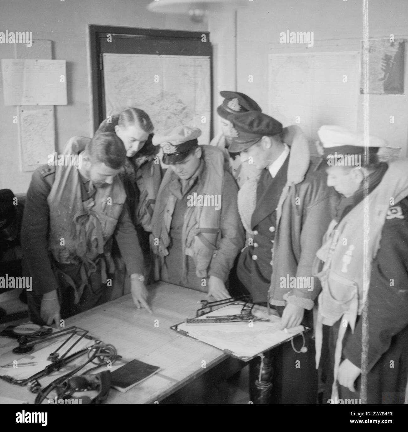 View of Pilots and aircrews at Fleet Air Arm Station Malta conduct routine ...