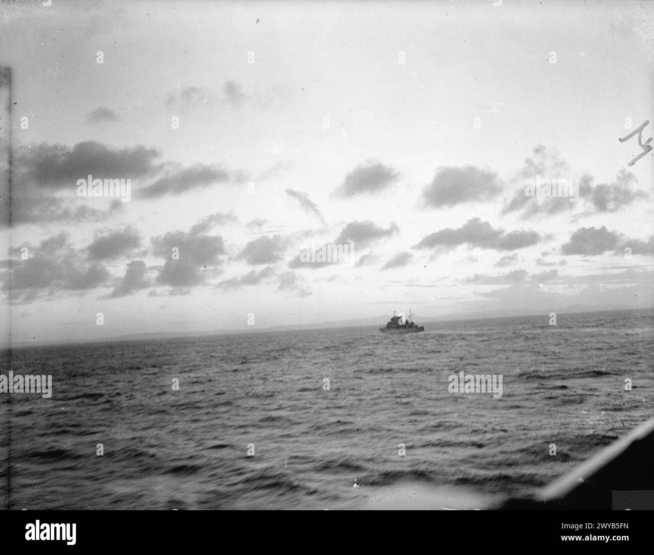 THE BRITISH OPERATIONS AT MADAGASCAR. 7 MAY 1942, ON BOARD THE CRUISER