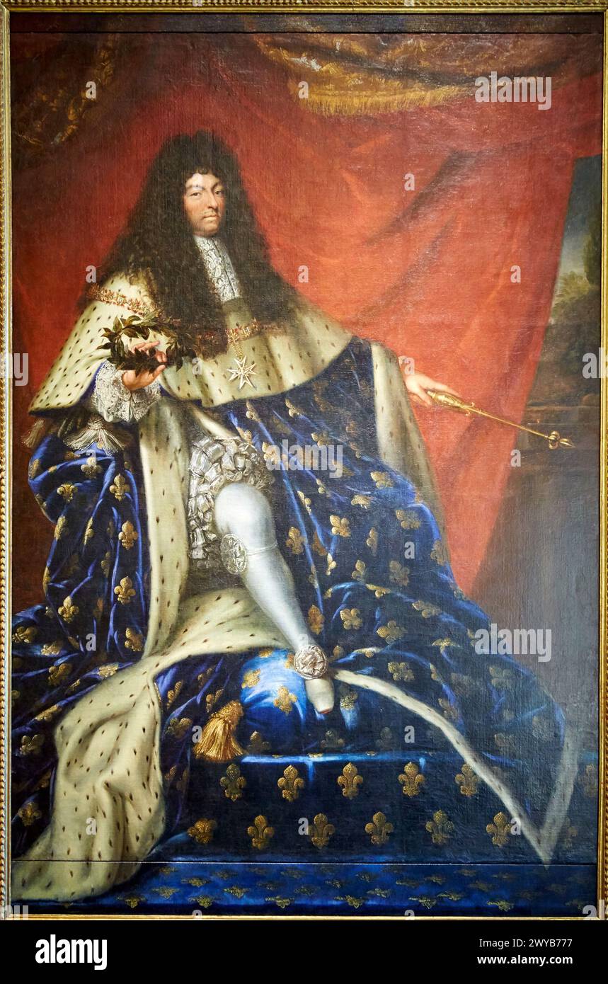 King Louis XIV of France, Henri Testlein, 1685, Deutsches Historisches Museum, Berlin, Germany. Stock Photo
