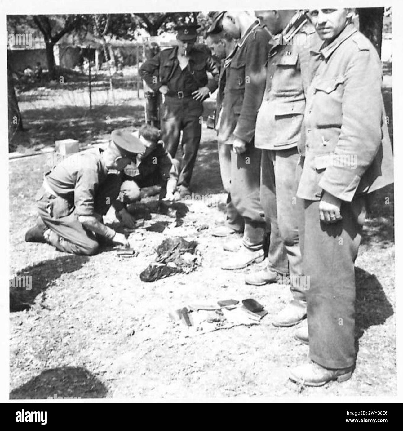 GERMAN PRISONERS OF WAR Original wartime caption The personal