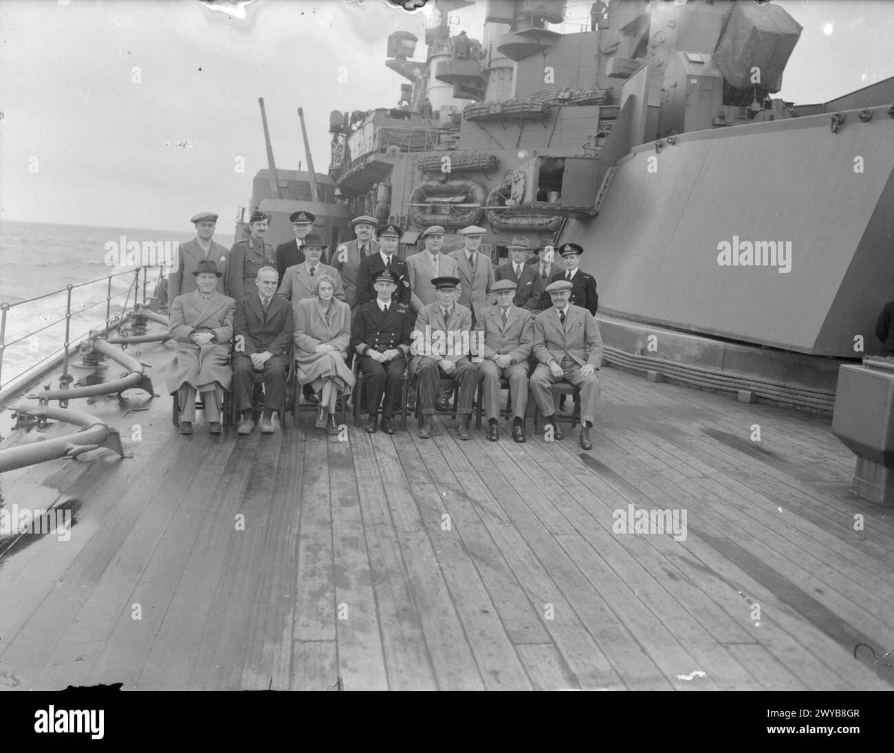 On Board Hms King George V When She Took Lord And Lady Halifax To America In January 1941