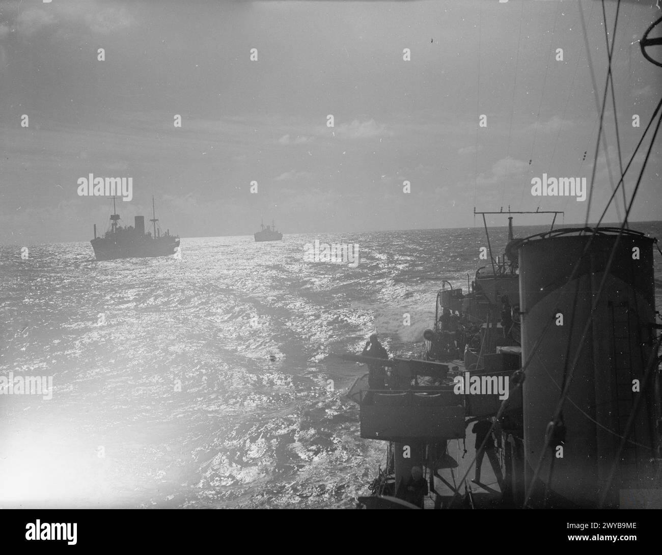 ATLANTIC CONVOYS. JULY 1941, ON BOARD THE ESCORTING DESTROYER HMS VANOC ...