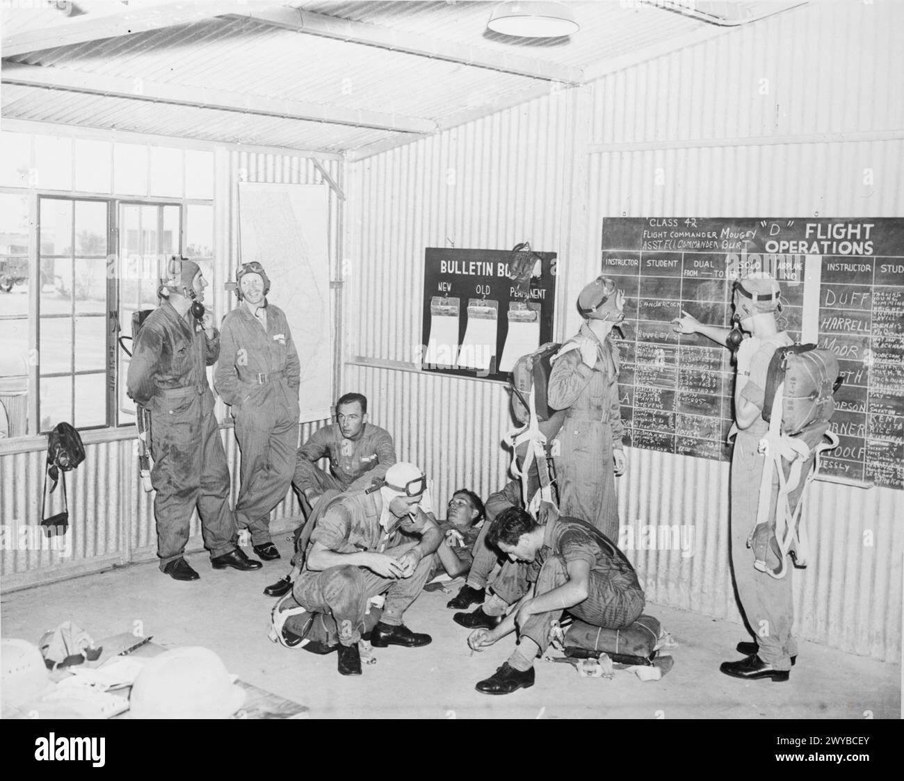 Between 1941 and 1945, British RAF pupil pilots underwent flying ...