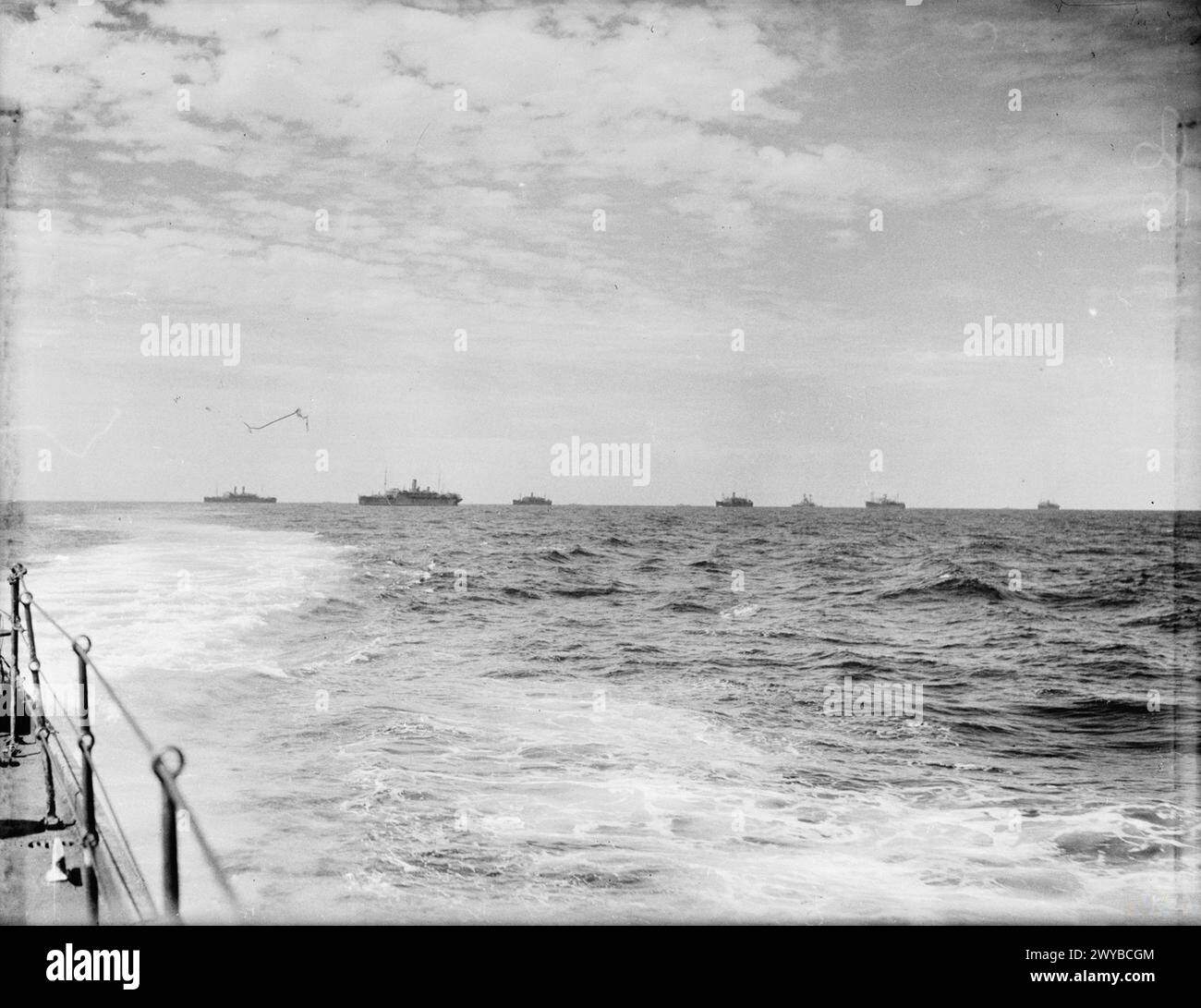 THE BRITISH OPERATIONS AT MADAGASCAR. 7 MAY 1942, ON BOARD THE CRUISER