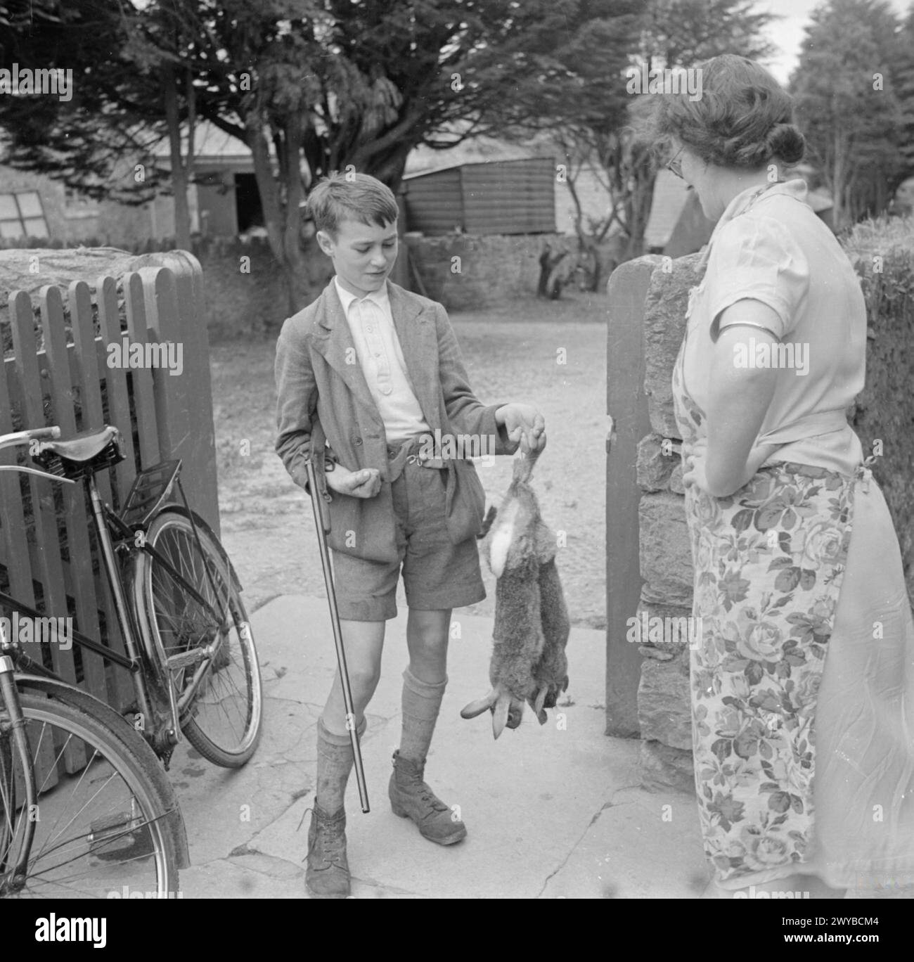 FARMER'S SON LIFE ON MOUNT BARTON FARM, DEVON, ENGLAND, 1942 Colin
