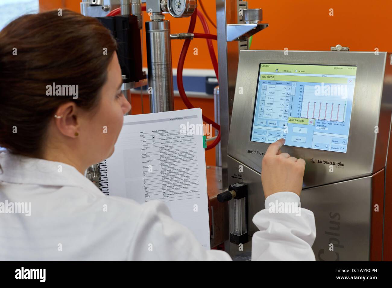 Fermenter, Biotechnology Laboratory, Food industry, Unit of Health, Technology Centre, Tecnalia Research & Innovation, Miñano, Alava, Basque Country, Spain. Stock Photo