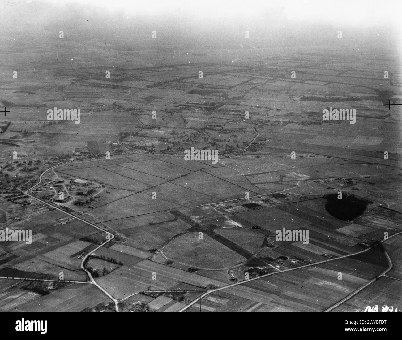 ROYAL AIR FORCE BOMBER COMMAND, 1942-1945. - Oblique aerial view of RAF ...