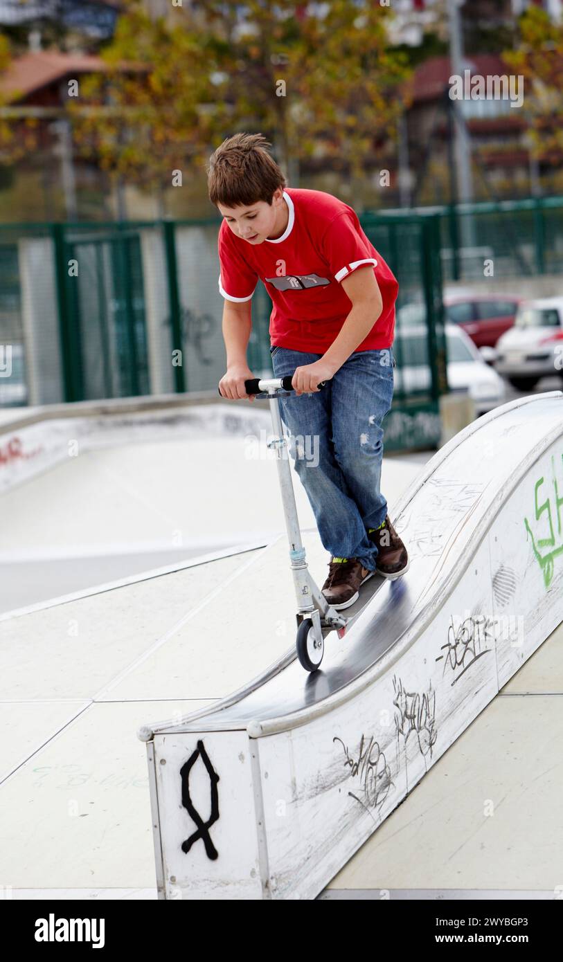 Slide scooter hi-res stock photography and images - Alamy