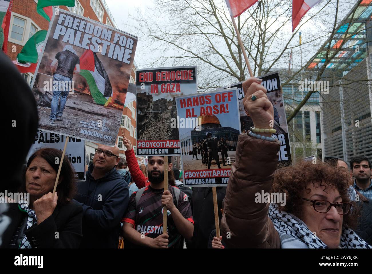 London, UK. 05th Apr, 2024. Activists converge on central London for ...