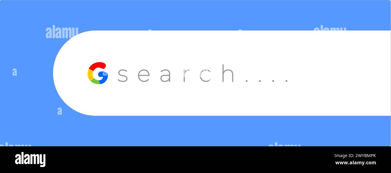 Search bar icon in flat design vector illustration. Stock Vector