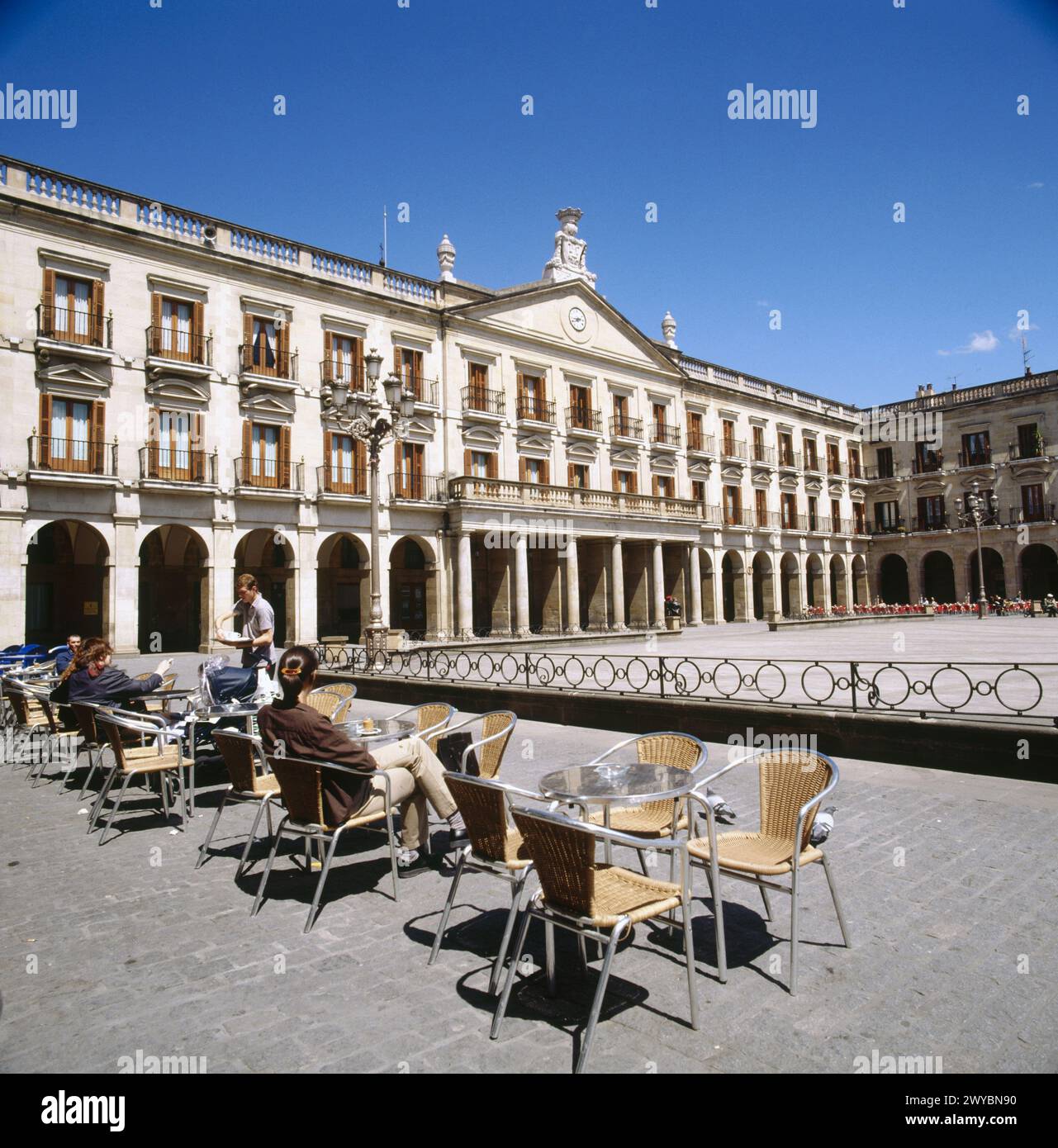 City Hall (1781) by J.A. Olaguibel. Vitoria. Alava. Basque Country. Spain. Stock Photo
