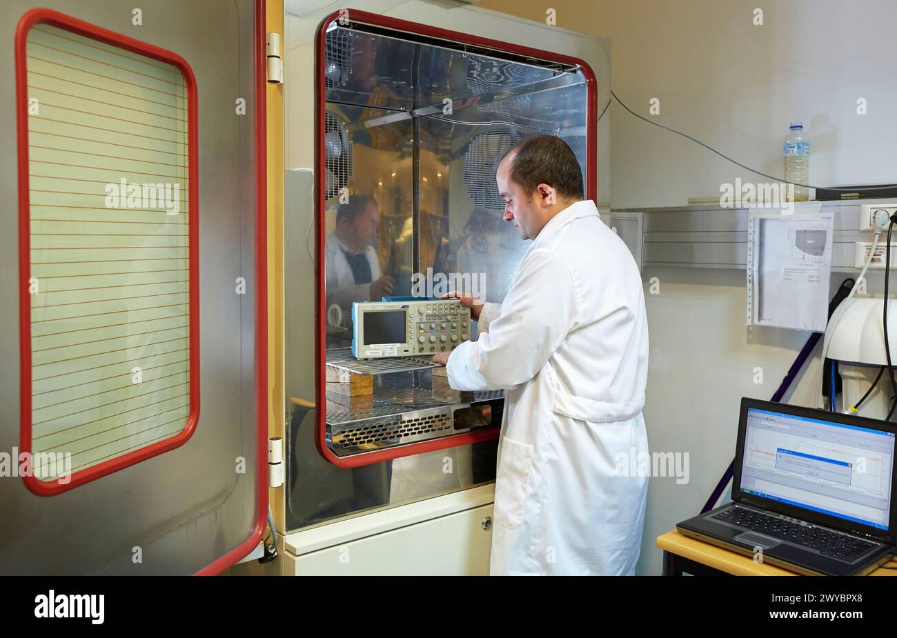 Test climate at high and low temperatures. Climate Chamber. Artificial ...