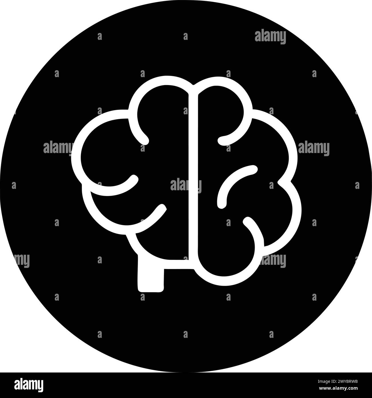 BRAIN ICON DESIGN ,GRAPHIC RESOURCE Stock Vector