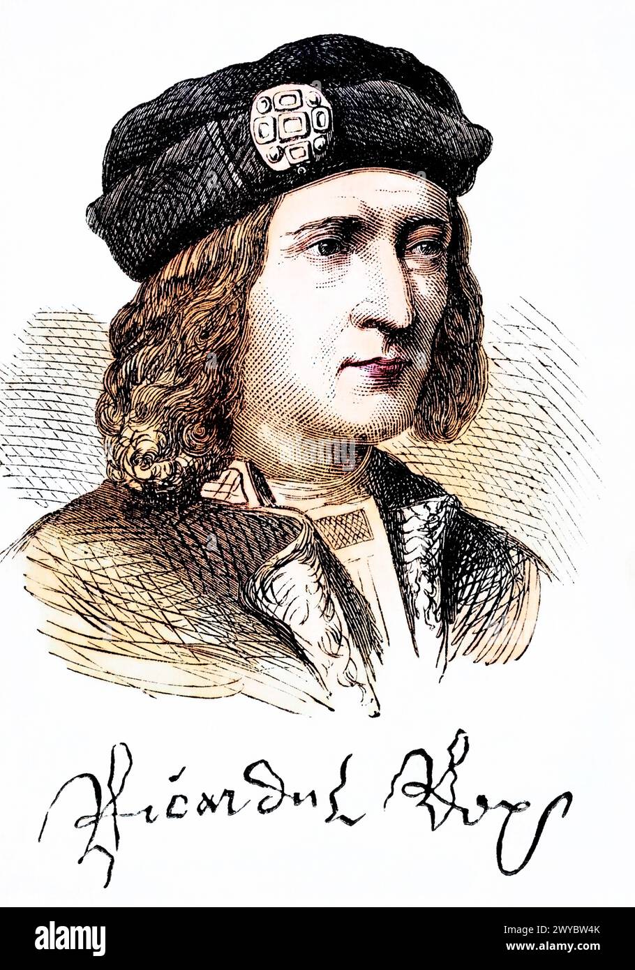 England, Portrait of King Richard III (1452-85) by Unidentified