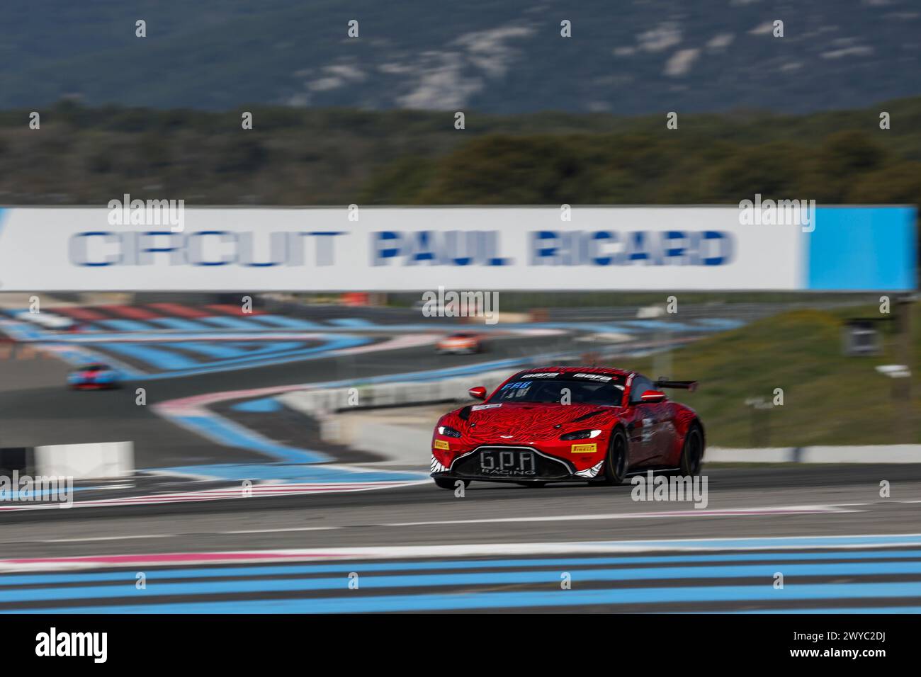 39 DETOUT Baudouin (fra), TBA, GPA Racing, Aston Martin Vantage AMR GT4 Evo, action during the 1st round of the 2024 GT4 European Series powered by Rafa Racing Club on the Circuit Paul Ricard, from April 5 to 7, 2024 in Le Castellet, France - Photo Marc de Mattia/DPPI Credit: DPPI Media/Alamy Live News Stock Photo