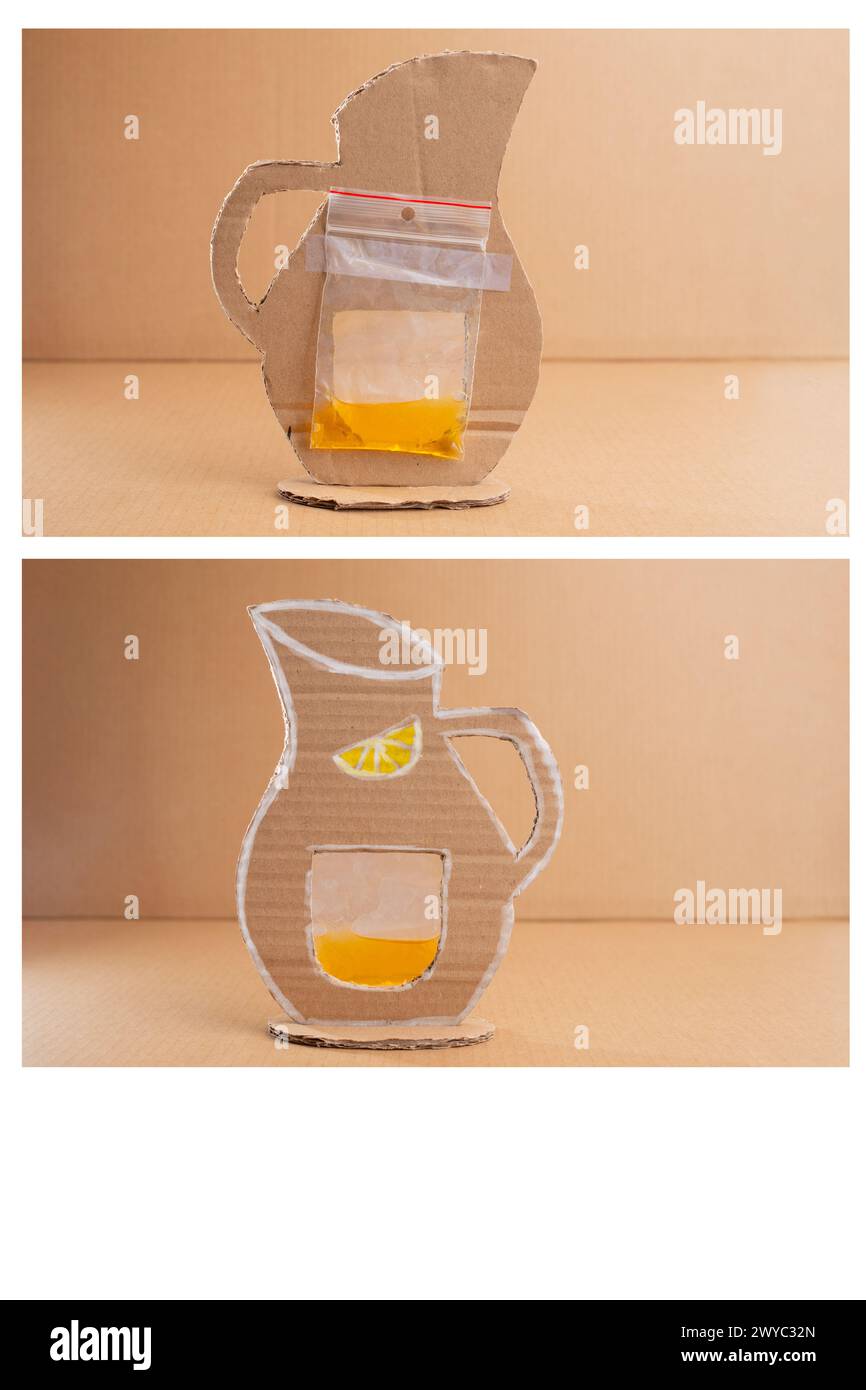 a pitcher made using recycled materials. It's a fun summer crafting ...