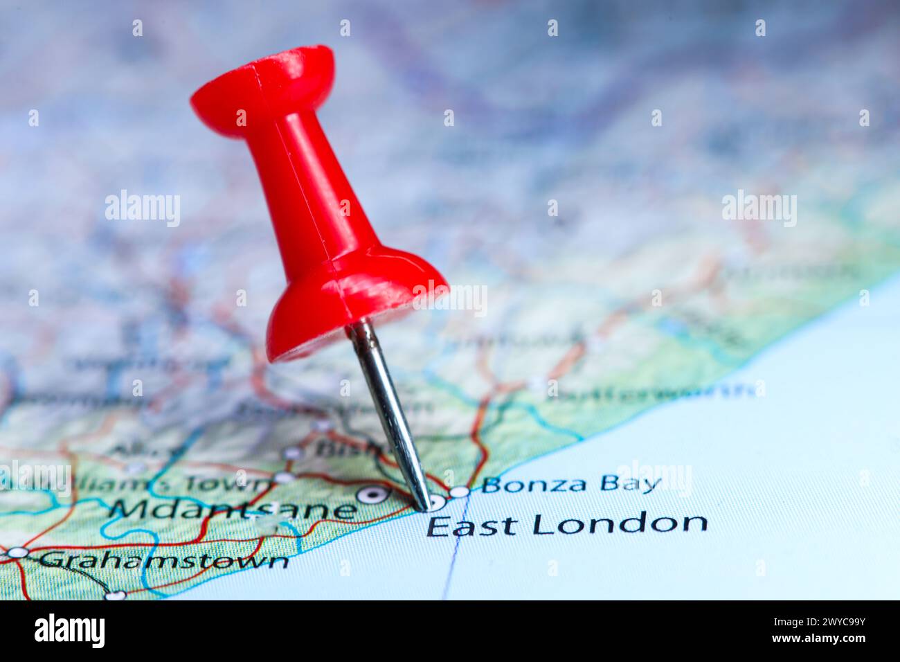 east-london-south-africa-pin-on-map-stock-photo-alamy
