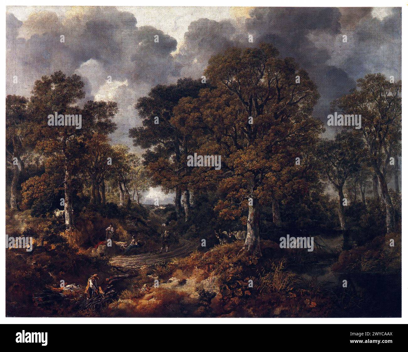 Cornard Wood, near Sudbury, Suffolk, (1748), National Gallery Thomas Gainsborough Stock Photo