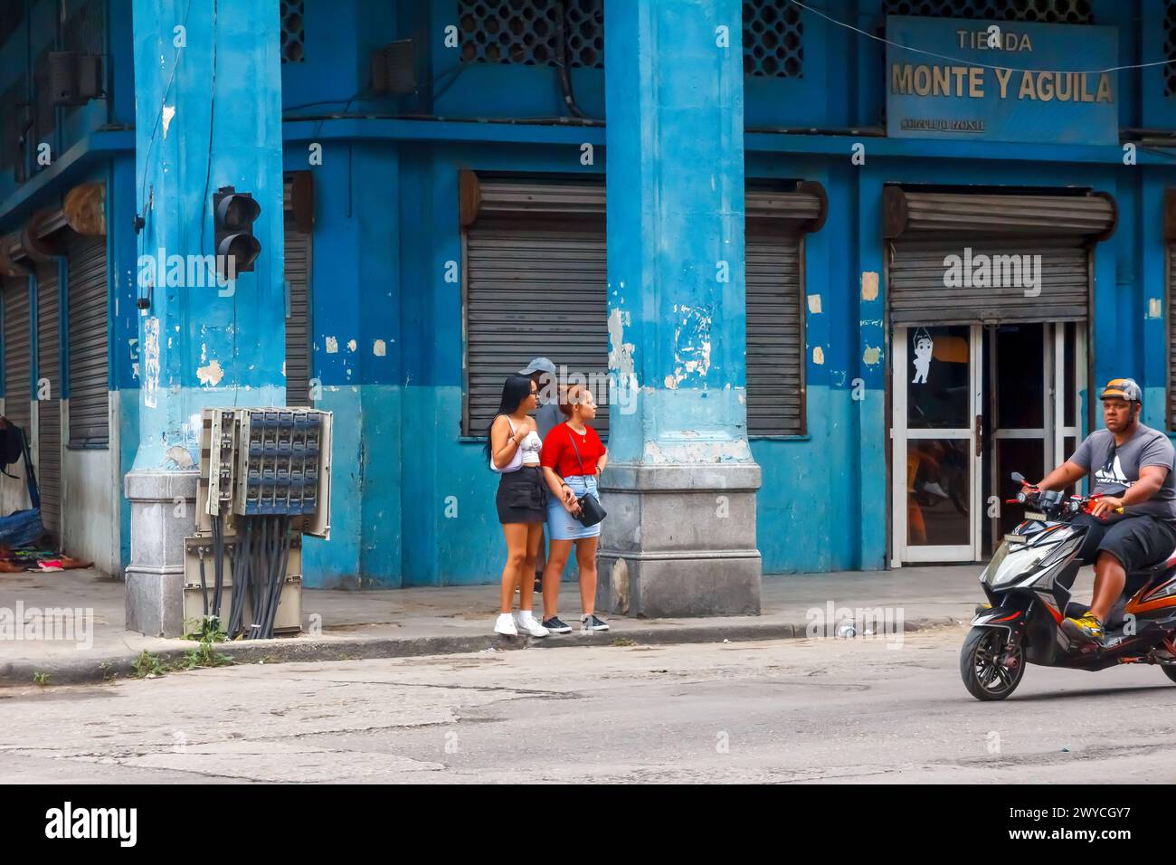 Cuban people lifestyle in Havana, Cuba Stock Photo