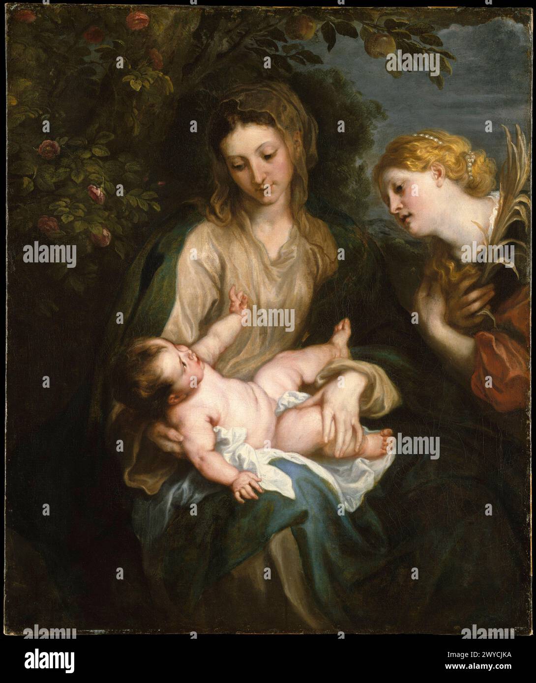 Virgin and Child with Saint Catherine of Alexandria. Anthony van Dyck ...