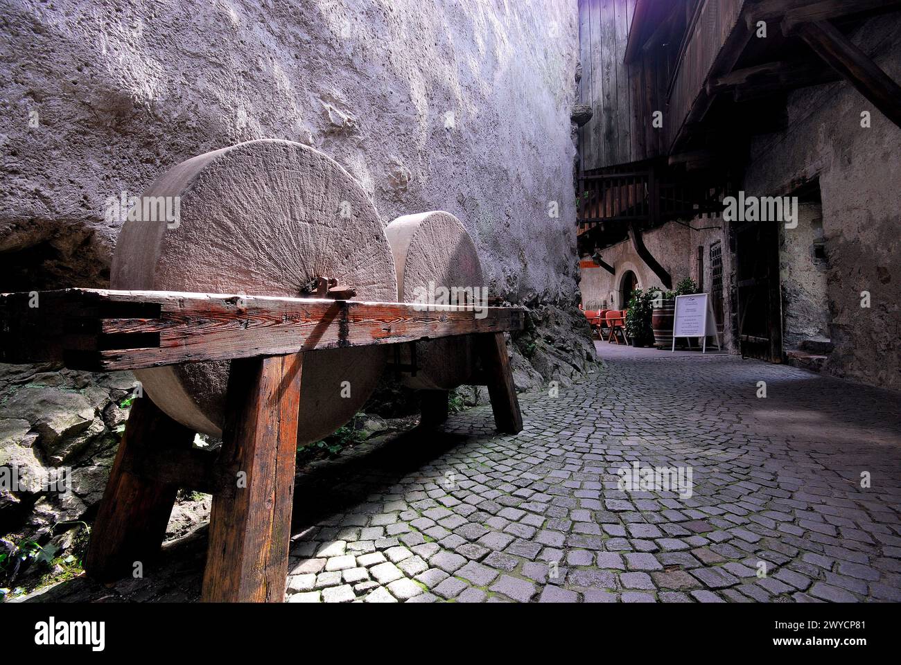 Interior of the castle 'Schloss Schatenburg' in Feldkirch, Austria Stock Photo