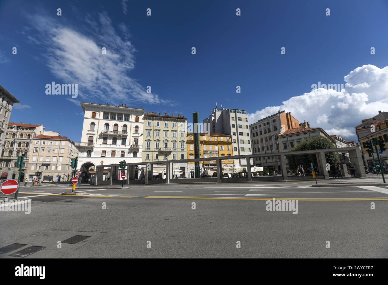 Trieste: Piazza Carlo Goldoni. Italy Stock Photo