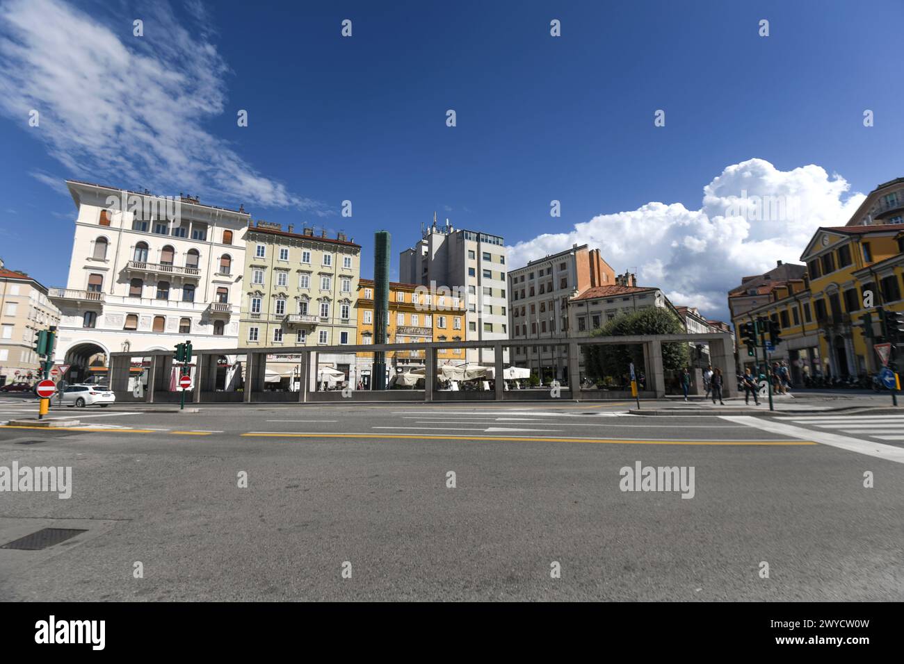 Trieste: Piazza Carlo Goldoni. Italy Stock Photo