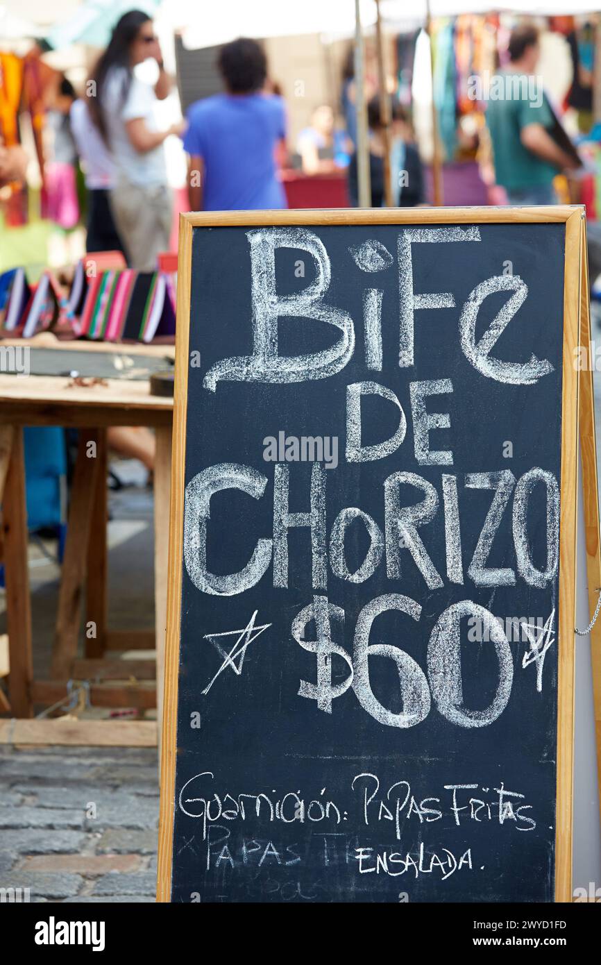 Sunday market. Defensa street. San Telmo. Buenos Aires. Argentina. Stock Photo