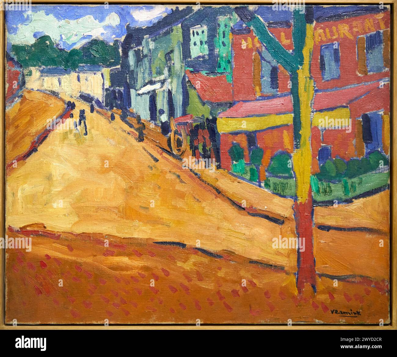 'Une Rue de Marly-le-Roi', 1905-1906, Maurice de Vlaminck, Centre Pompidou, Paris, France, Europe. Stock Photo