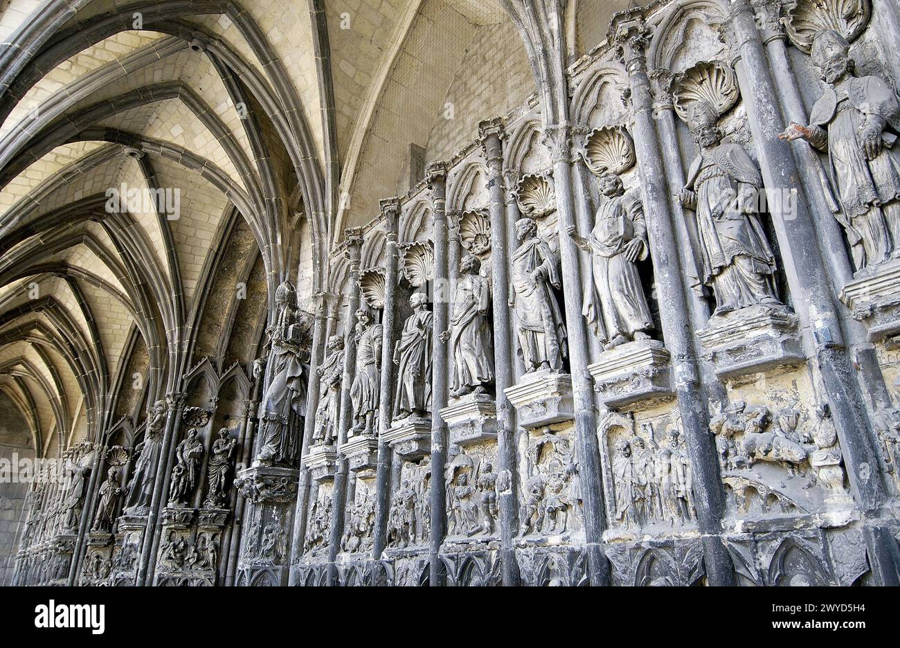 Notre Dame cathedral. Tournai. Hainaut, Belgium. Stock Photo