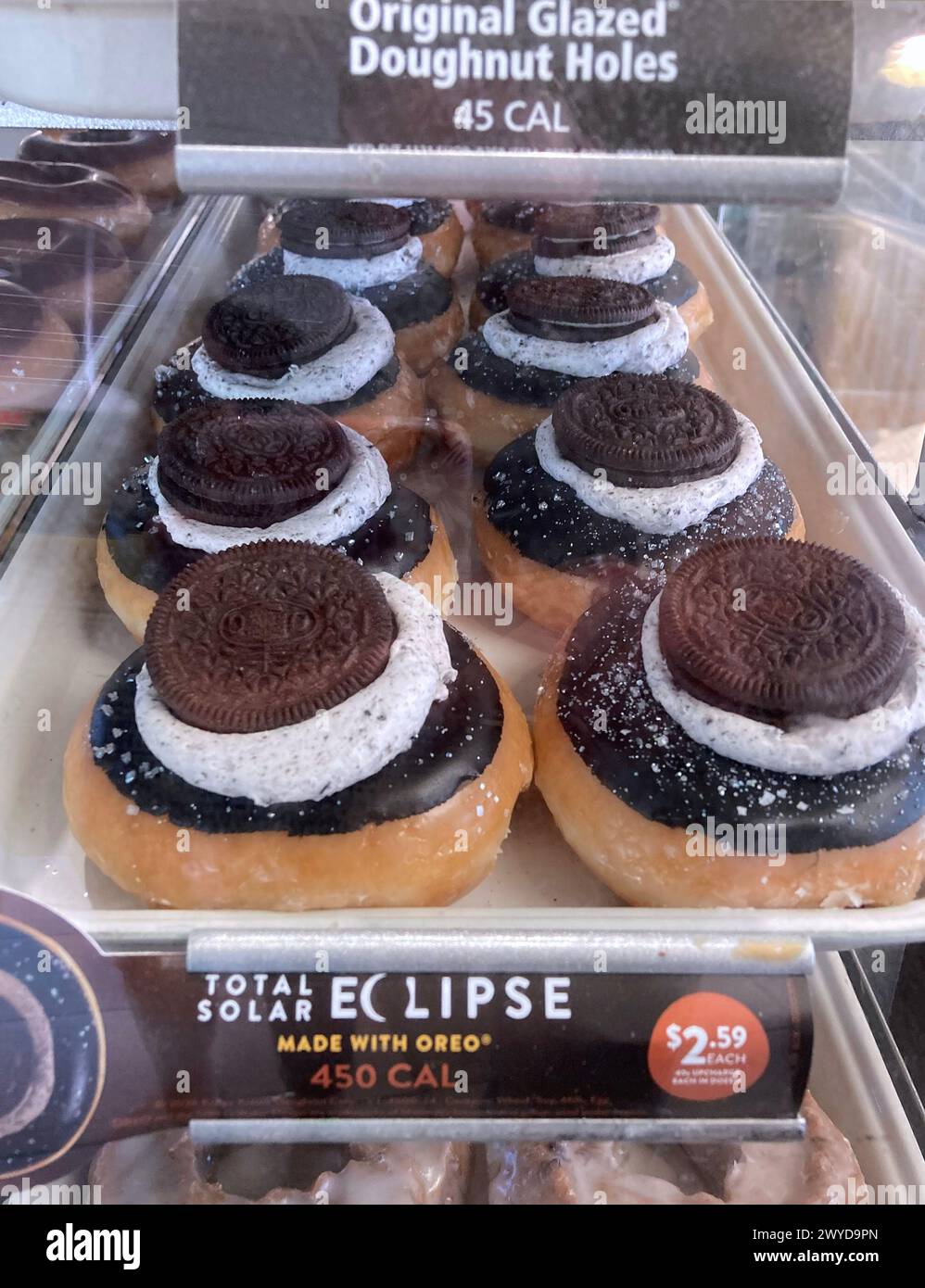 Special Oreo Donuts Are Displayed At A Krispy Kreme Store In Orlando The Celestial Themed 