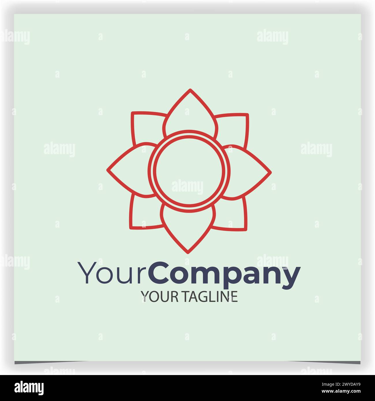 Vector abstract floral logo design template Stock Vector Image & Art ...