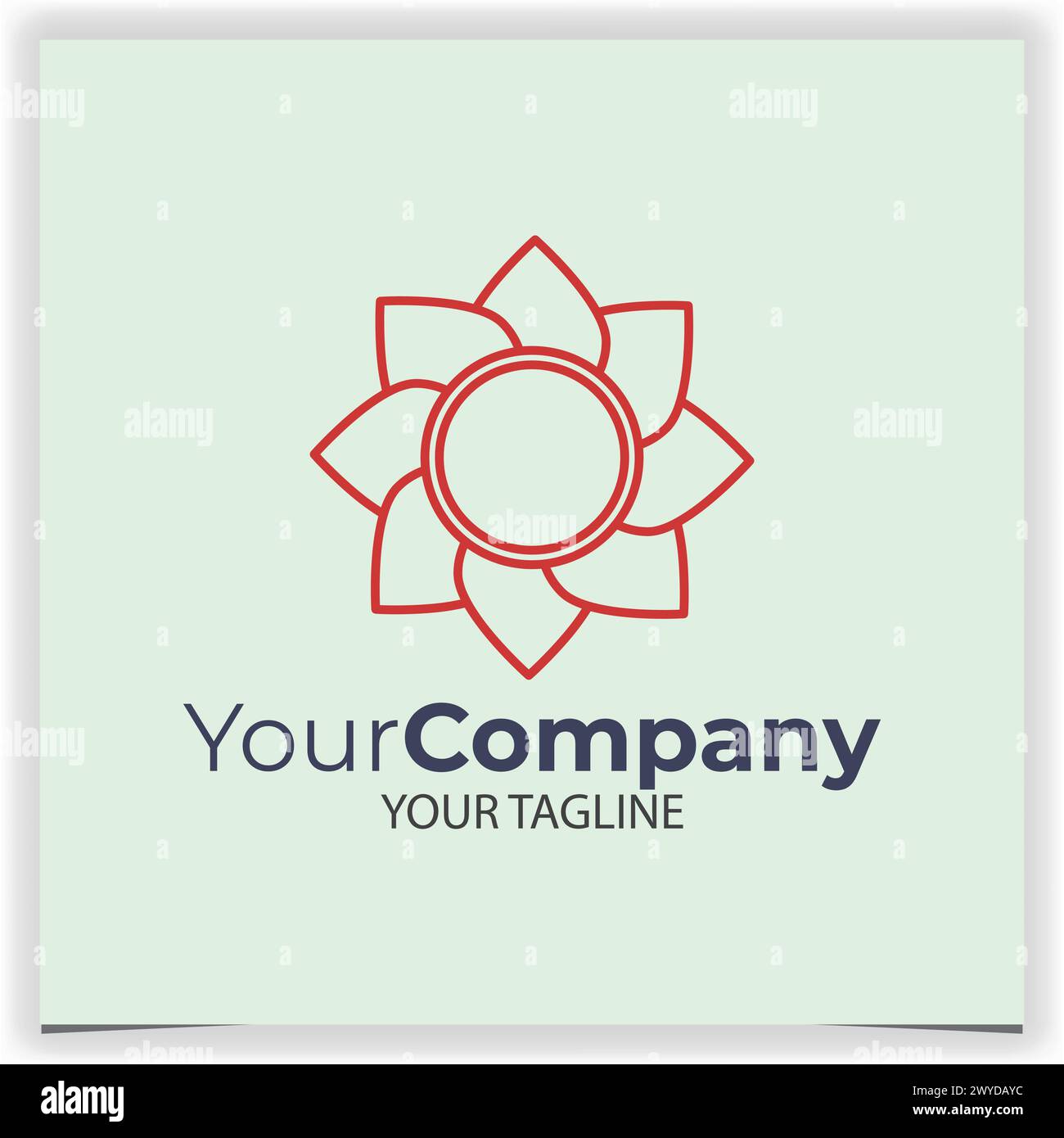 Vector abstract floral logo design template Stock Vector Image & Art ...